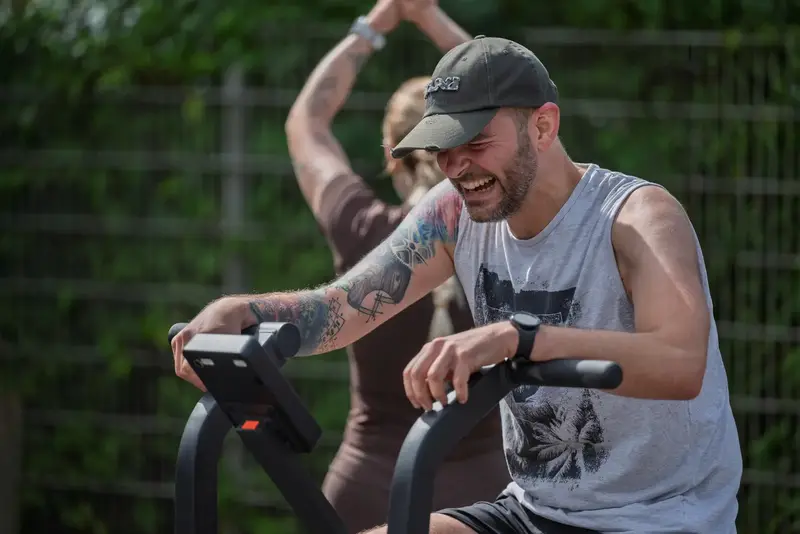 Air Bike mit Vollgas